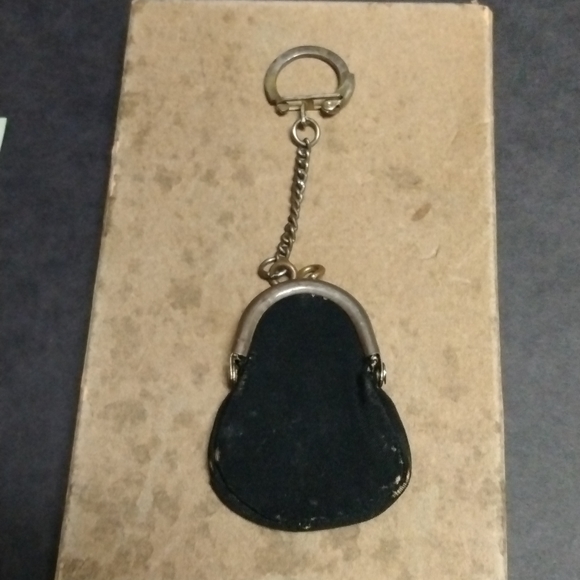 Antique needlepoint, coin purse, key chain, 1900. - Picture 2 of 5